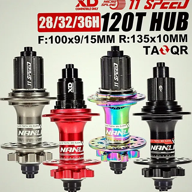 6 Pawls 120T Noise Hub Mountain Bike NBK Sealed Bearing Hub HG XD MS 28 32 36H