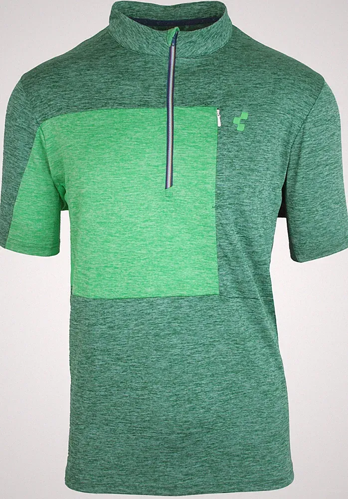 Cube Men's Bicycle Bike Functional Shirt Short Sleeve Tour Jersey Free Green Size XL