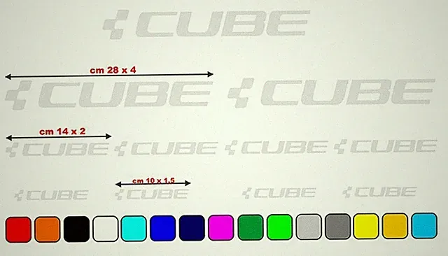 Cube MTB Road Bike Frame Sticker Vinyl Kit