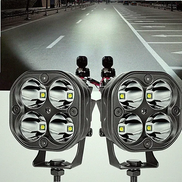 For E-bike 3" 4" 5" 6.5" LED Driving Work Light Spot Flood Pods OffRoad Truck