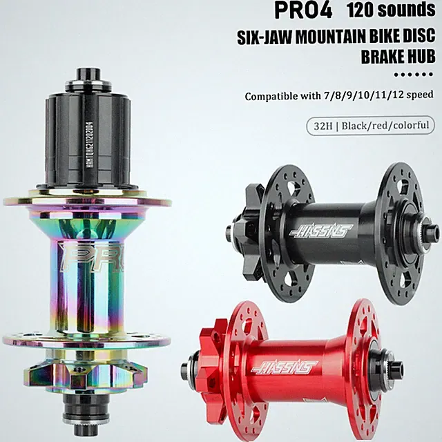 Mountain Bike Rear Hub 32 36Holes Noisy Cube Mtb Bicycle Disc Brake Hub 7-12S