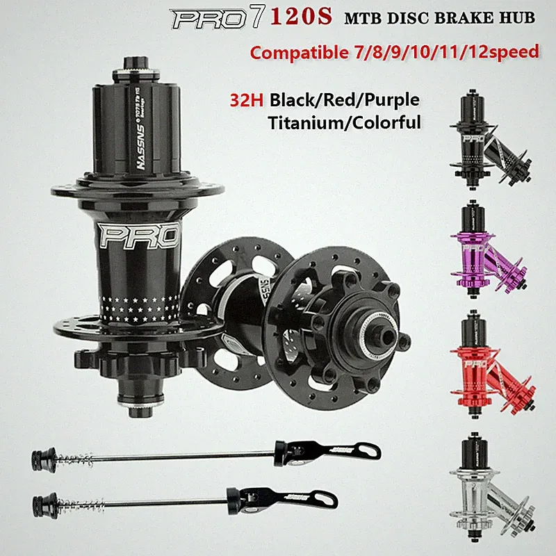 Mtb Bicycle Hub 12v Ratchet Mountain Bike Freehub 32H Cube 120Sound 6 Pawls Hub