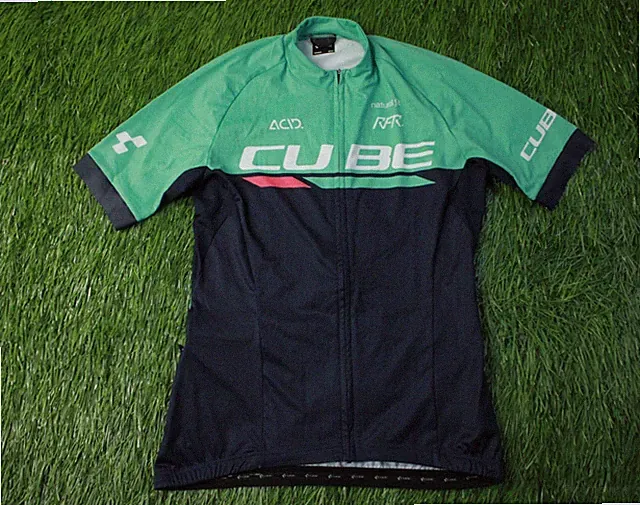 RARE BIKE CYCLING WOMEN SHORT SLEEVE SHIRT JERSEY CUBE ORIGINAL SIZE M (38)