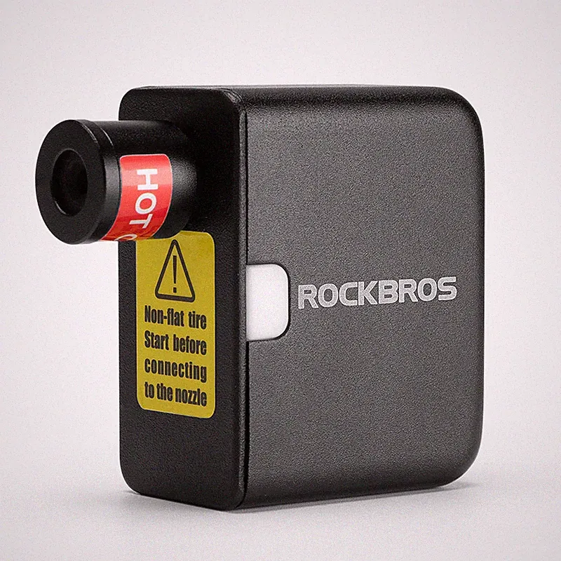 ROCKBROS Electric AirPump Mini Cube Tiny Bike Pump Bicycle Tire InflatorPortable